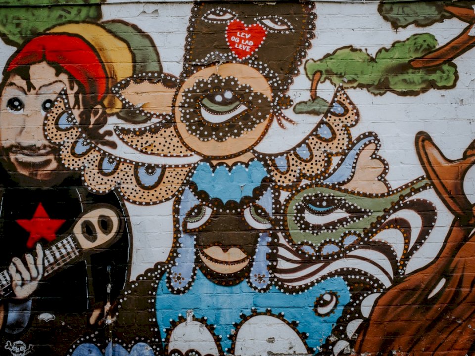 Arte callejero en Christiania, rompecabezas en línea
