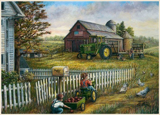 Paysage rural. puzzle en ligne
