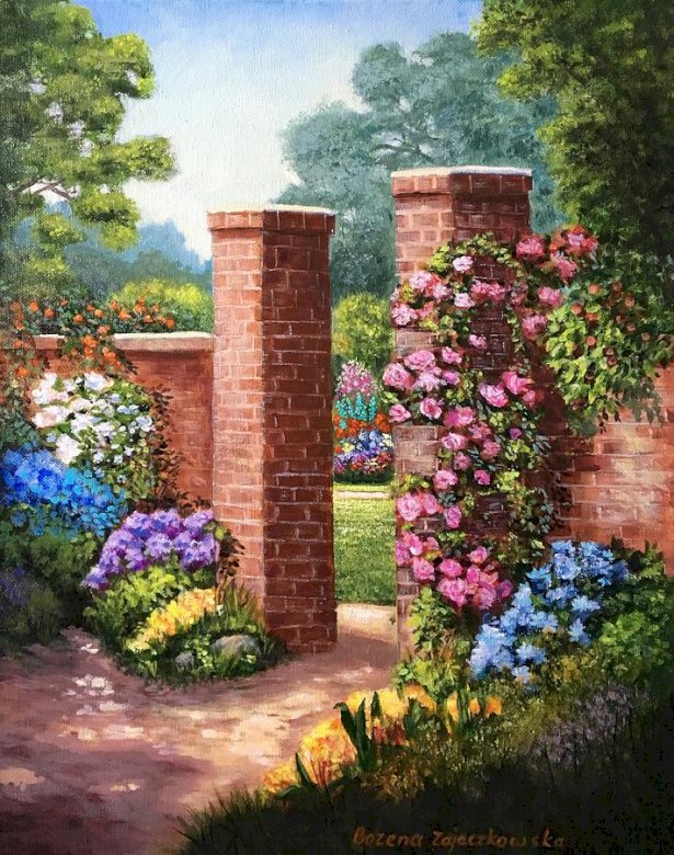 Garden. B. Zajączkowska. puzzle online