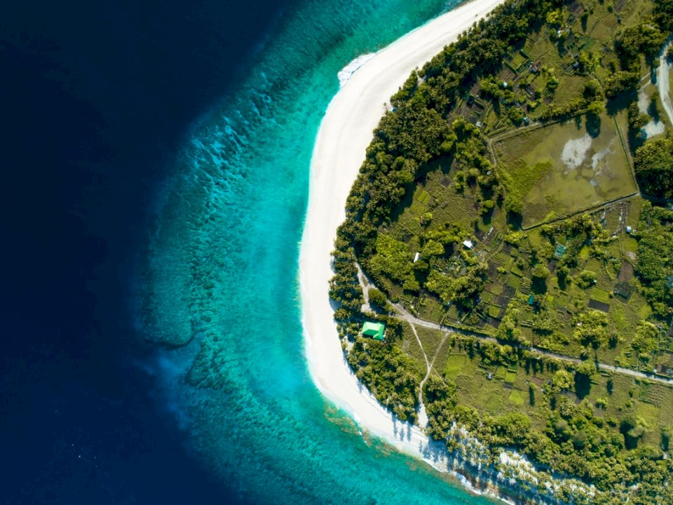 Localizado em seu próprio atol quebra-cabeças online