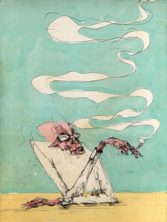 Σκίτσο του καπνιστή παζλ online