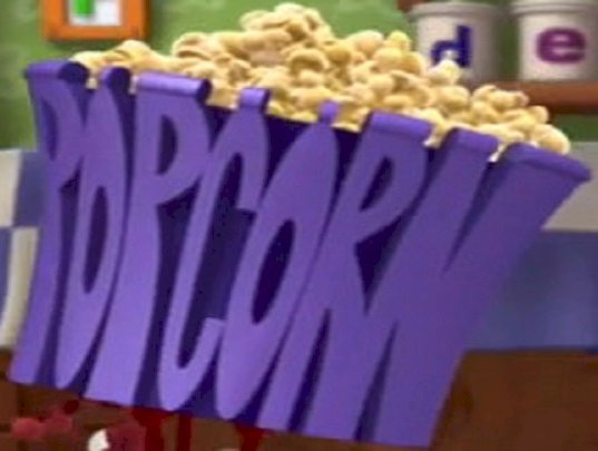 p är för popcorn pussel på nätet