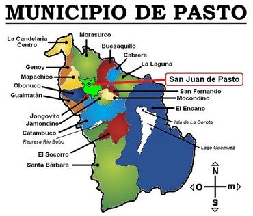 Пъзели на община Сан Хуан де Пасто онлайн пъзел