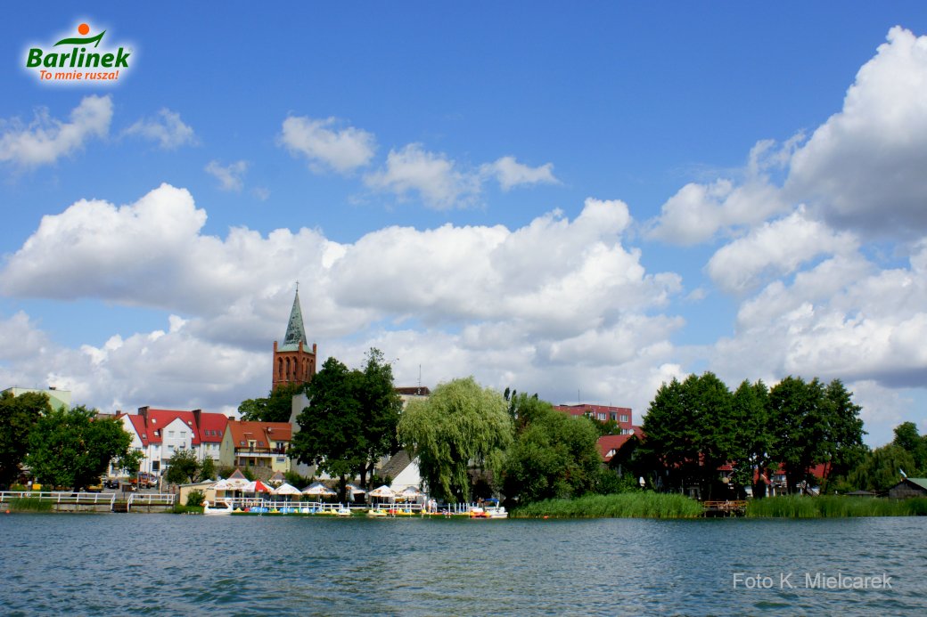Барлінек — місто на березі озера пазл онлайн
