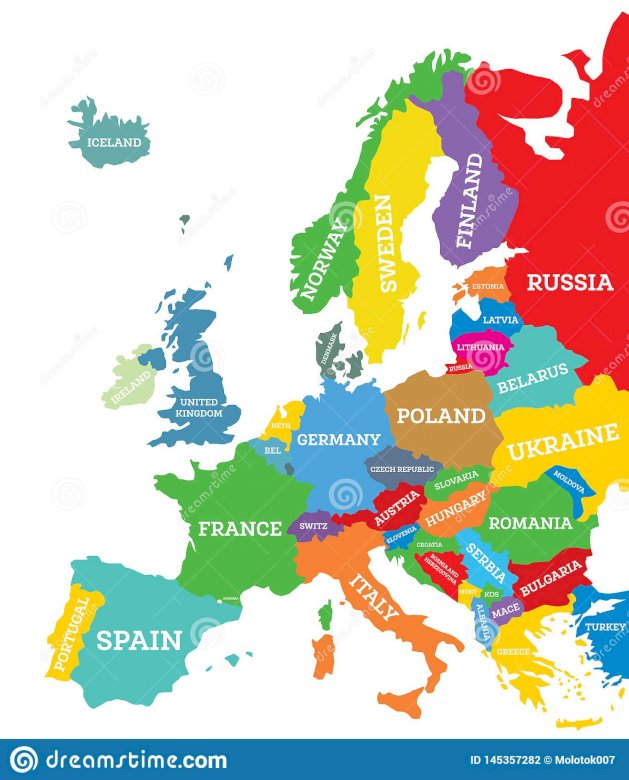 Polen på kartan över Europa pussel på nätet