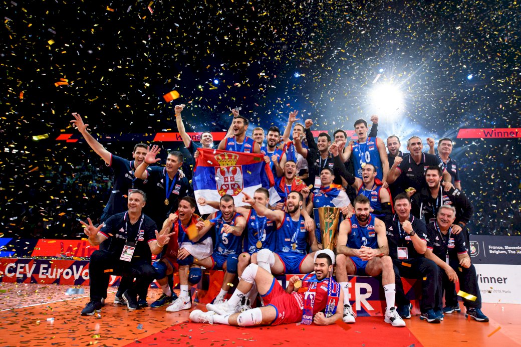 сборная Сербии по волейболу онлайн-пазл