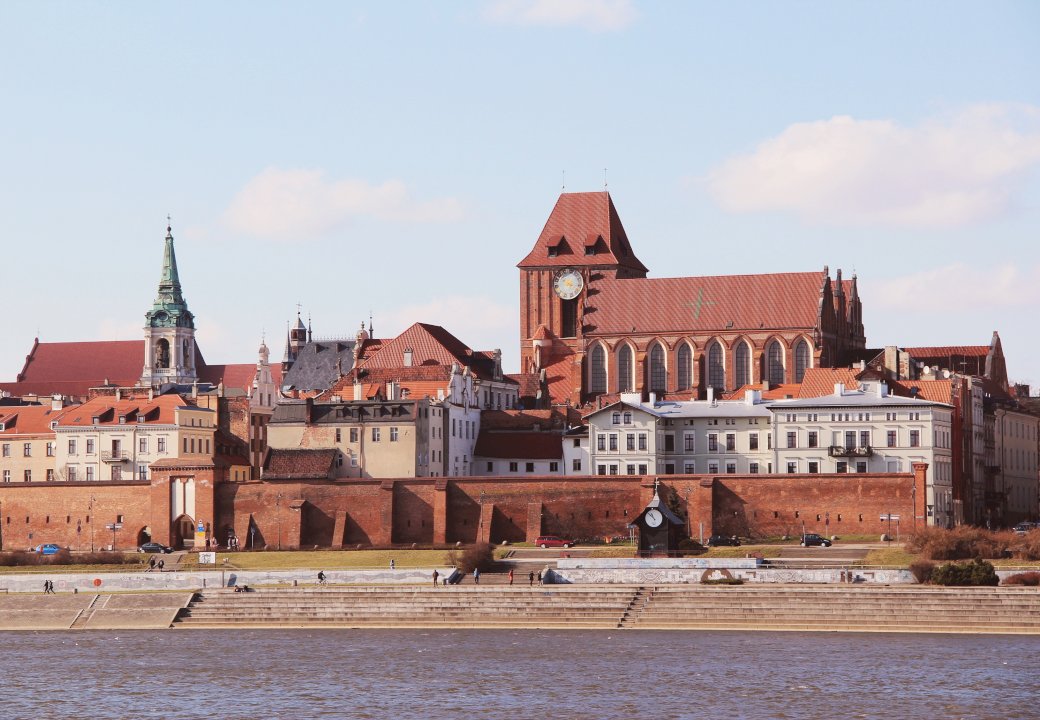 Panorama van Toruń online puzzel