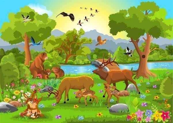 pădure pentru copiii de grădiniță jigsaw puzzle online
