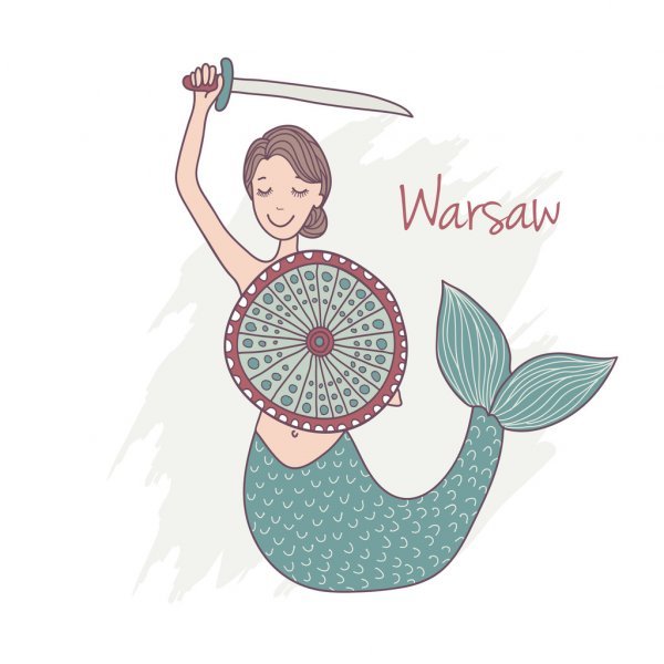 Warsaw mermaid online puzzle