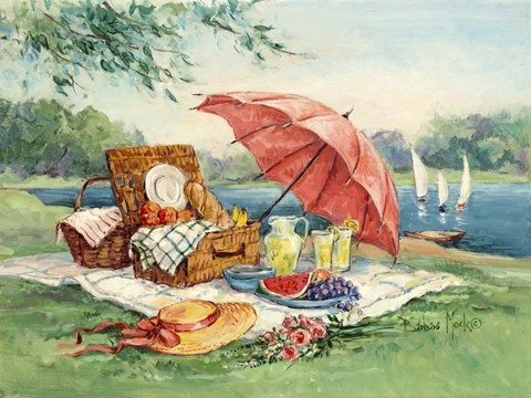 Piknik u jezera. online puzzle