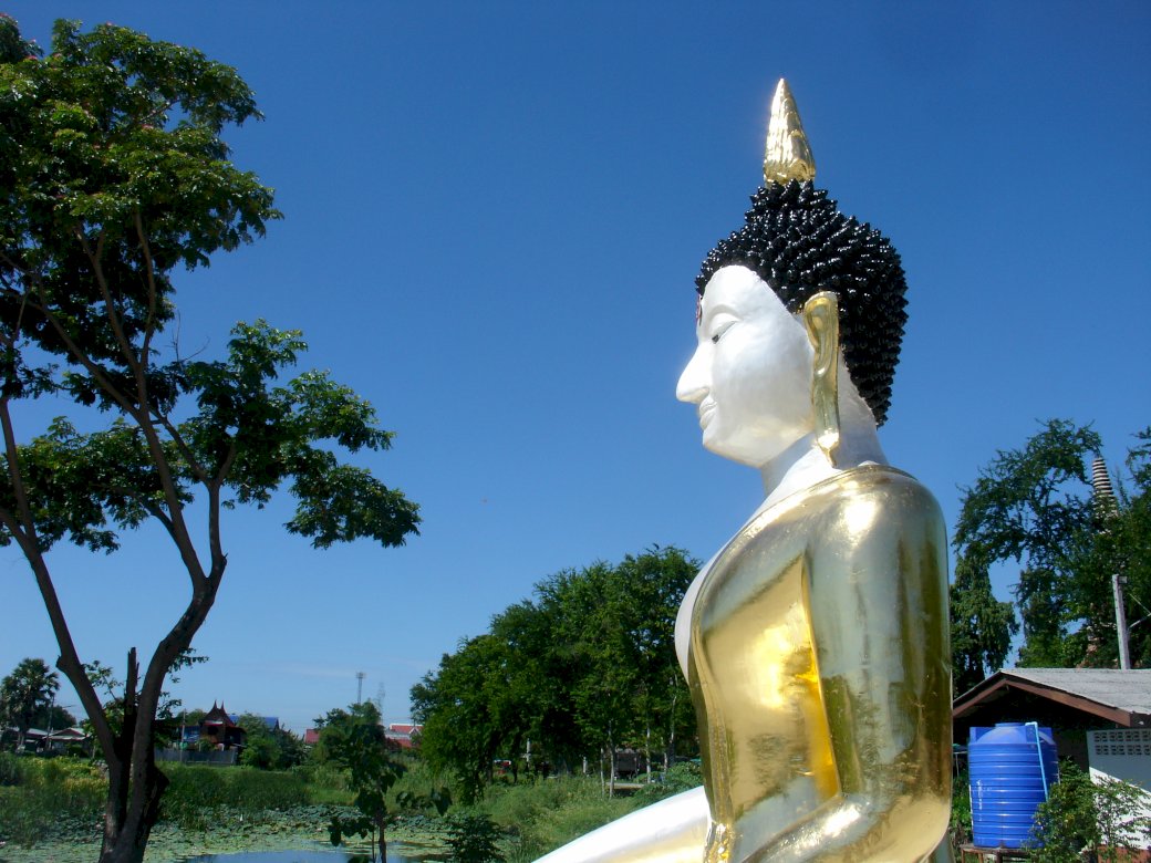 buddha în Ayutthaya Thailanda jigsaw puzzle online