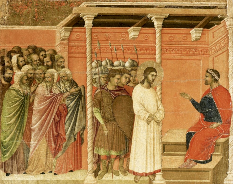 Jesucristo condenado por Pilato rompecabezas en línea