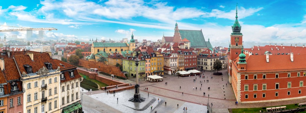 панорама Варшавы пазл онлайн