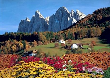 Dolomites italiennes. puzzle en ligne