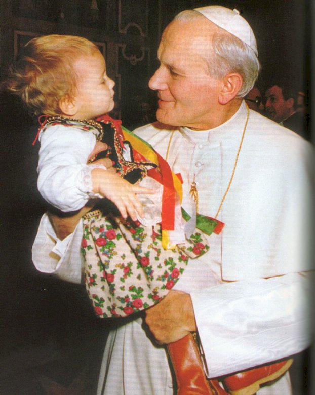 Sf. Ioan Paul al II-lea iubește tinerii și copiii jigsaw puzzle online