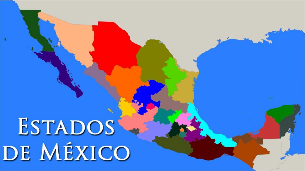 Mappa del Messico puzzle online