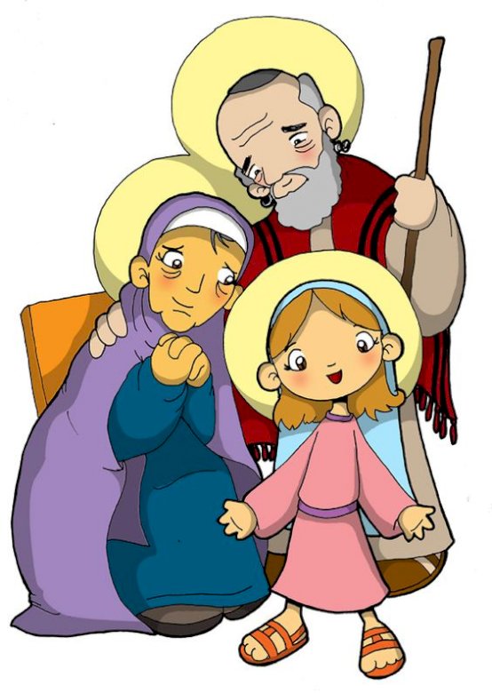 Svatí Anna a Joachim - rodiče Marie online puzzle