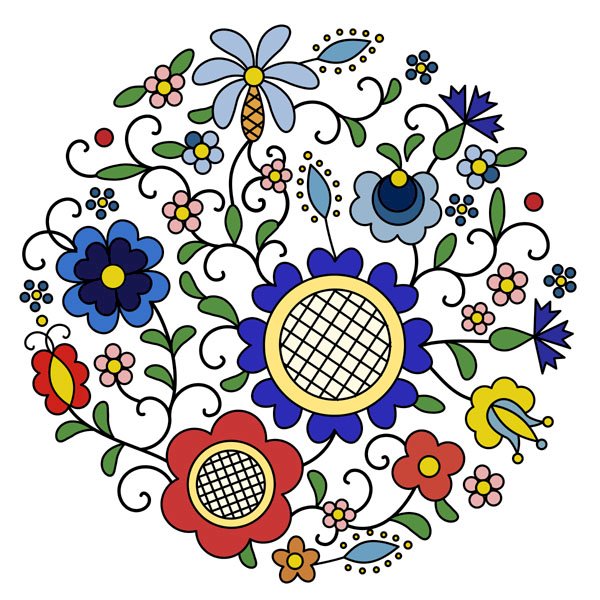 Kashubian embroidery online puzzle