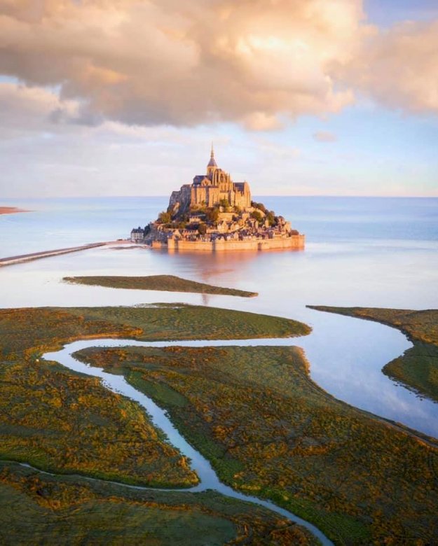 Mont Saint-Michel, França quebra-cabeças online