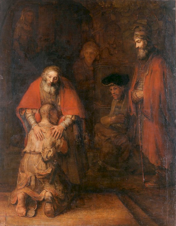 Return of the Prodigal Son (Rembrandt) pussel på nätet