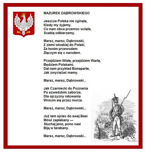 Mazurek Dąbrowskiego"-польський гімн narodowy онлайн пазл