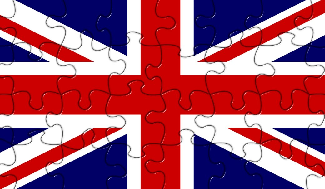Английский флаг пазл онлайн