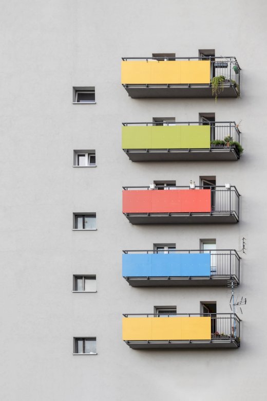 Edifício multicolorido quebra-cabeças online