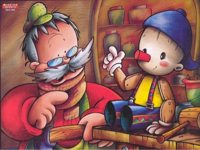 Scène uit het verhaal Pinokkio legpuzzel online