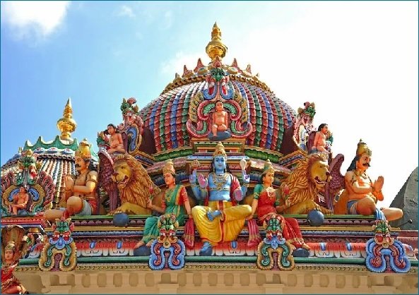 Индуистки храм онлайн пъзел