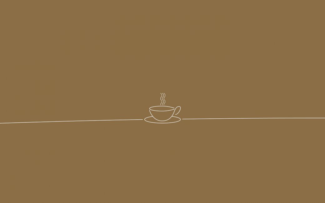 Tazza da caffè a una linea puzzle online