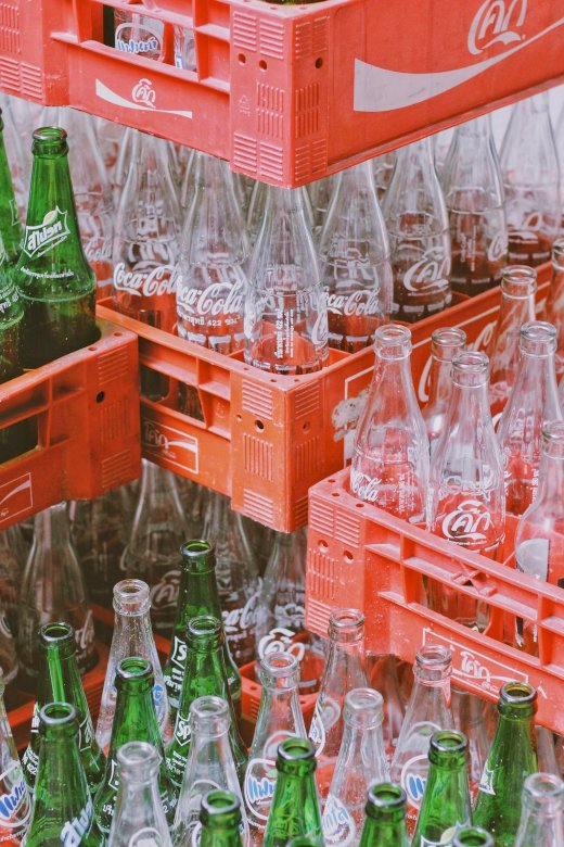 Coca-Cola-flaska pussel på nätet