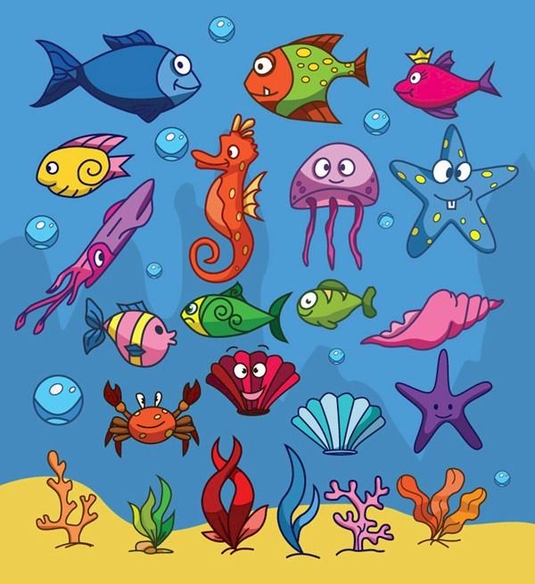 ζώα του ωκεανού online παζλ