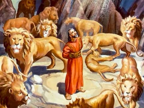 Daniel na cova dos leões puzzle online