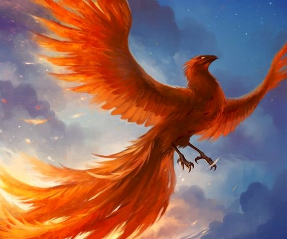 Phoenix no céu puzzle online