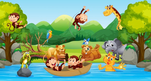 Jungle pour les enfants d'âge préscolaire puzzle en ligne
