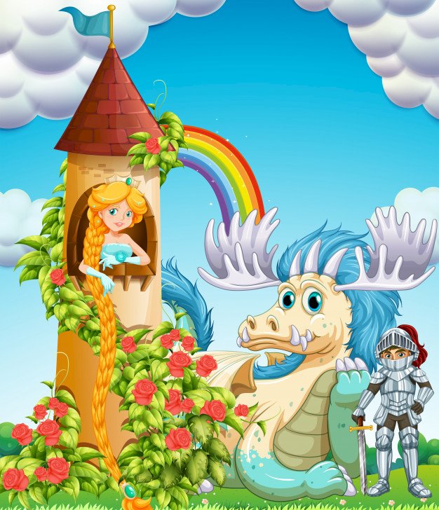 Prinses en ridder legpuzzel online