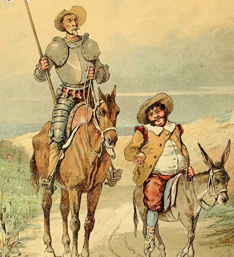 Don Quichot en Sancho Panza online puzzel