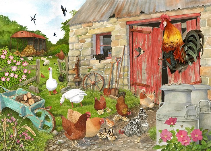 Country yard. online puzzle