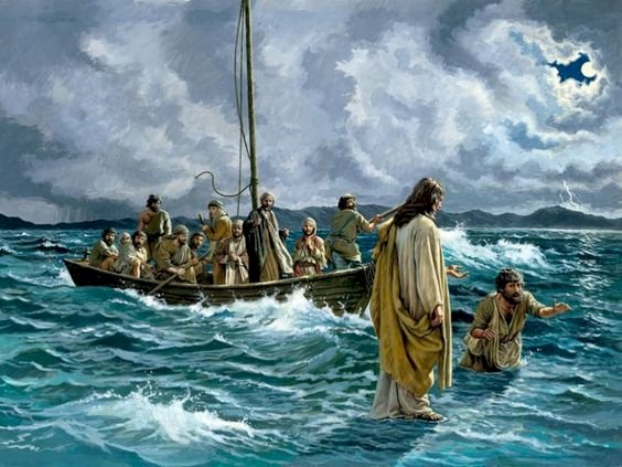 По воді ходить святий Петро пазл онлайн