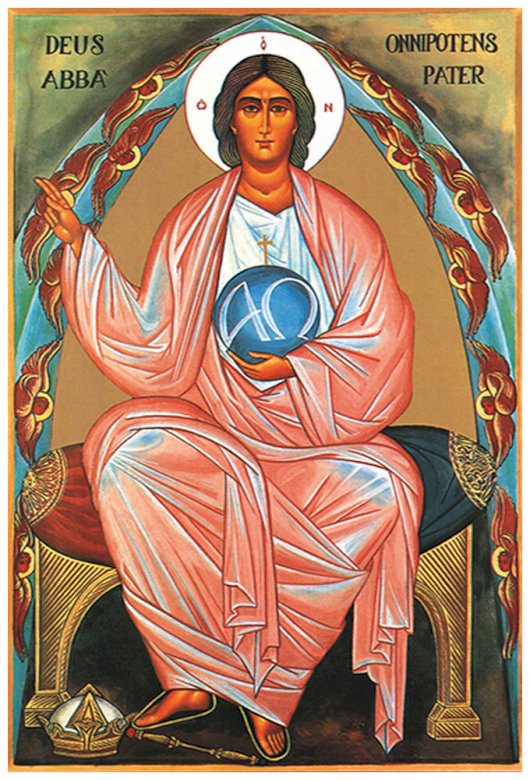 Una imagen del icono de Dios Padre rompecabezas en línea