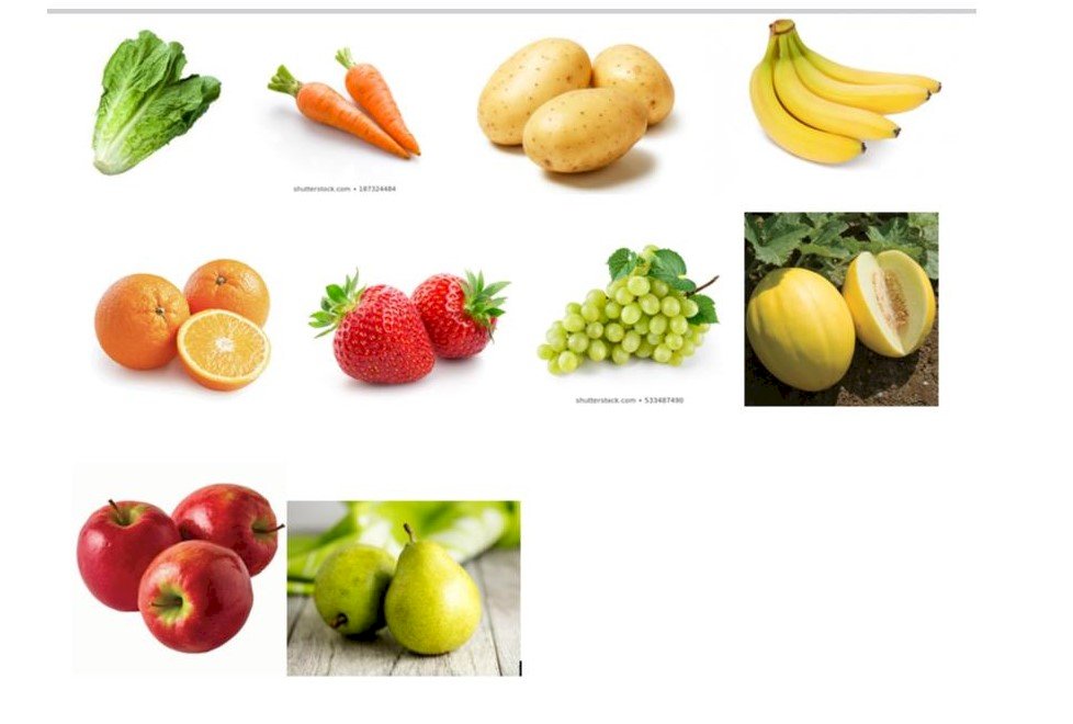 fruits and vegetables rompecabezas en línea