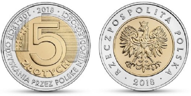 5 moneda zloty anverso y reverso rompecabezas en línea