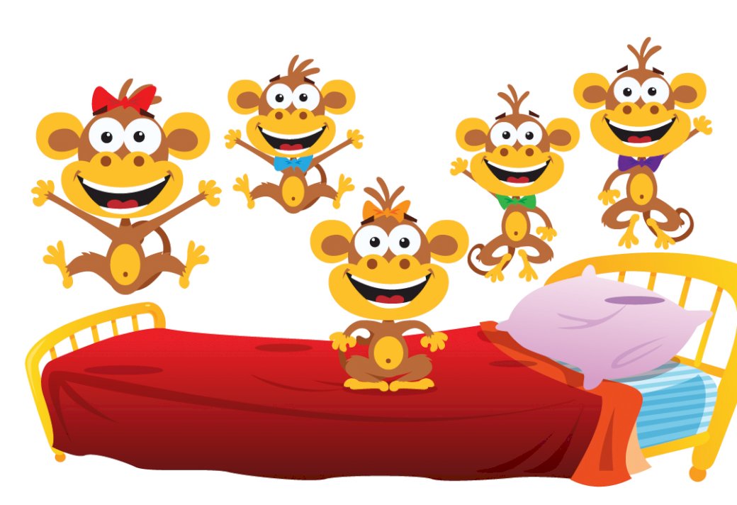 Cinq petits singes puzzle en ligne