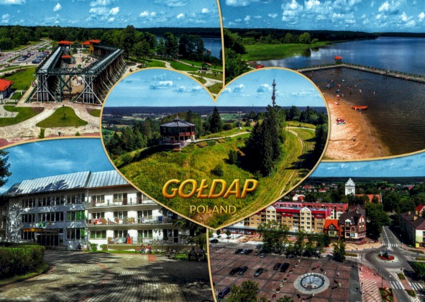 prachtige stad Goldap online puzzel