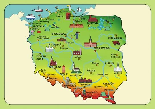 Poolse kaart online puzzel