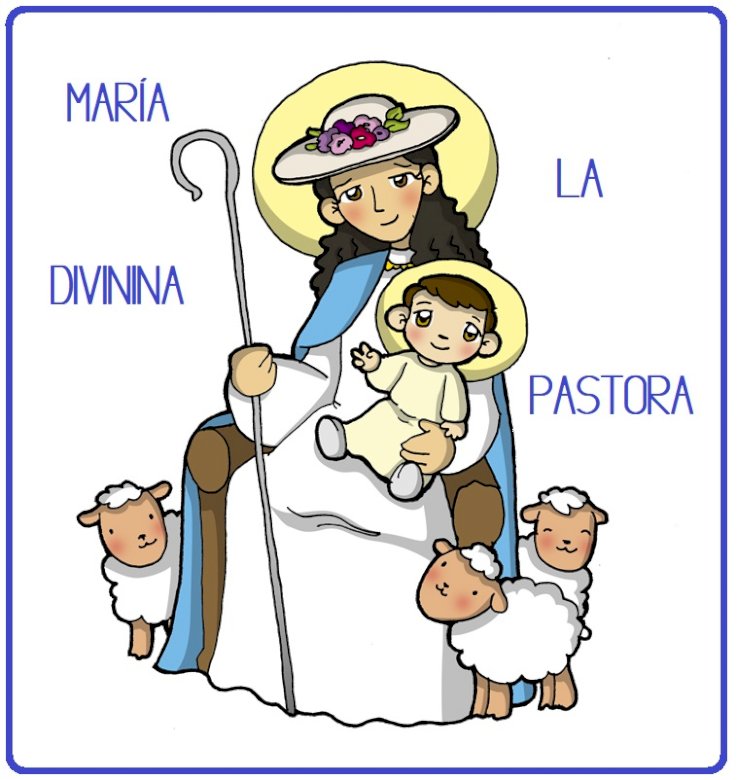 Мария Божествената овчарка 5 години онлайн пъзел