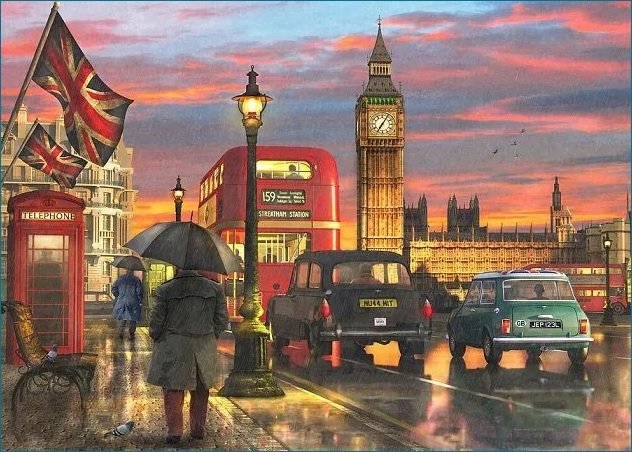 Paesaggio di Londra. puzzle online