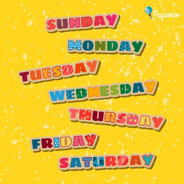 dagen van de week in het Engels legpuzzel online