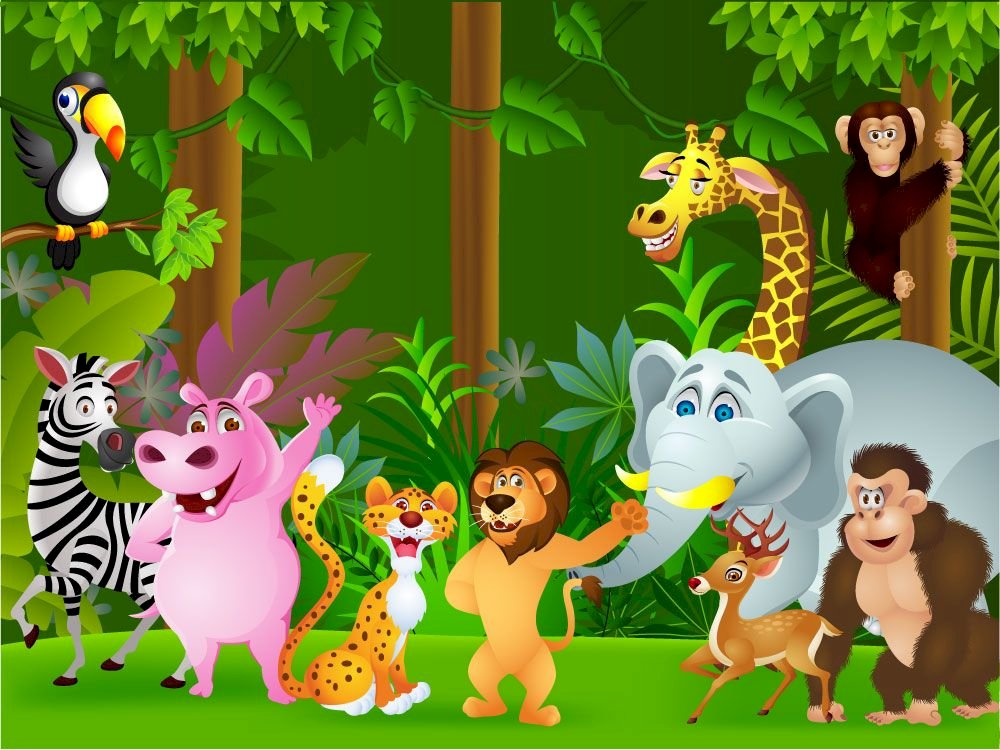 Animais do zoológico puzzle online