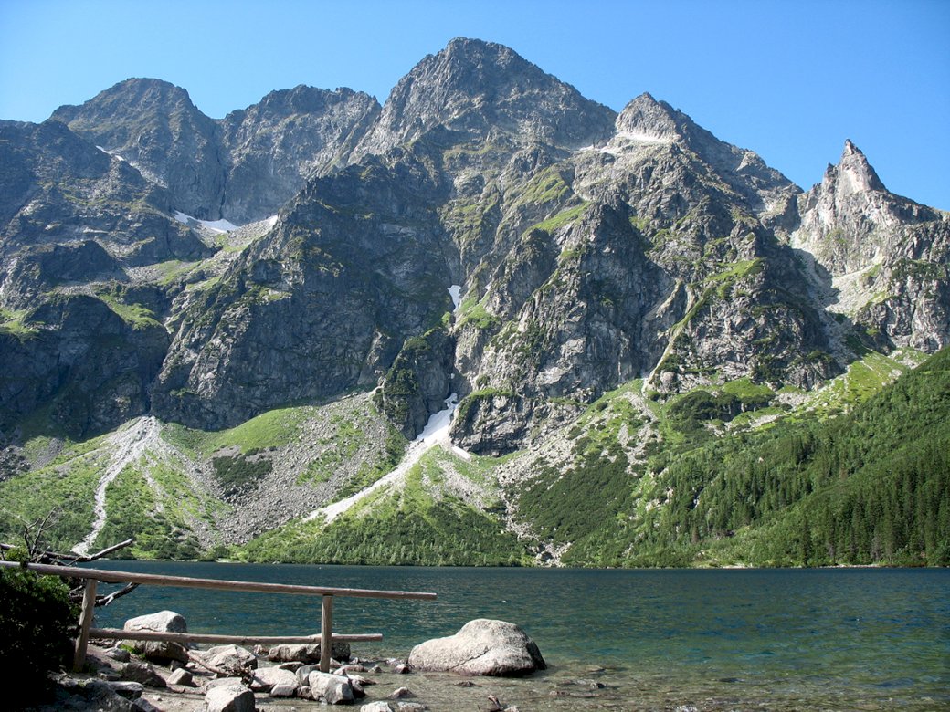 Berglandskap - berg i Polen Pussel online